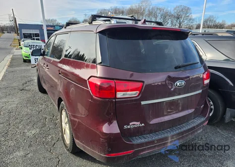 2016 Kia Sedona Lx из США, поврежденный, VIN KNDMB5C1XG6128511